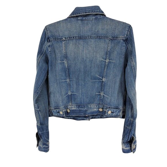 Levi Strauss Denim Jacket Women's Size Small Medium Wash - Picture 3 of 7